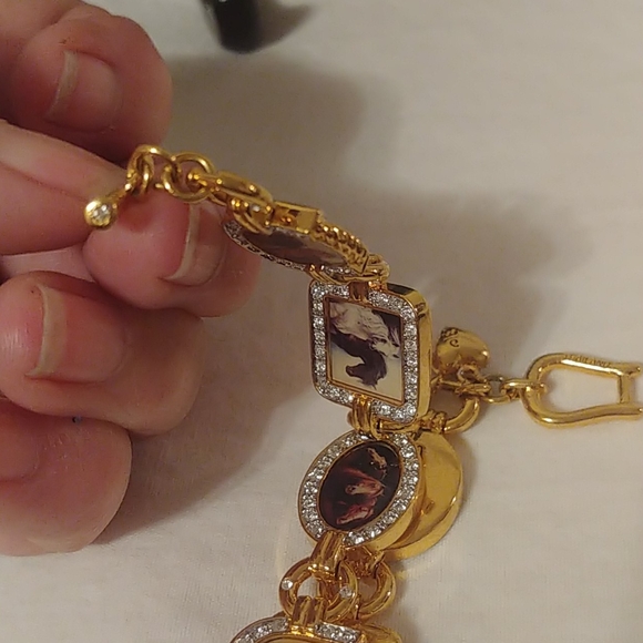 RARE Vintage Susie Morton Horse Bracelet Gold tone - Picture 10 of 11